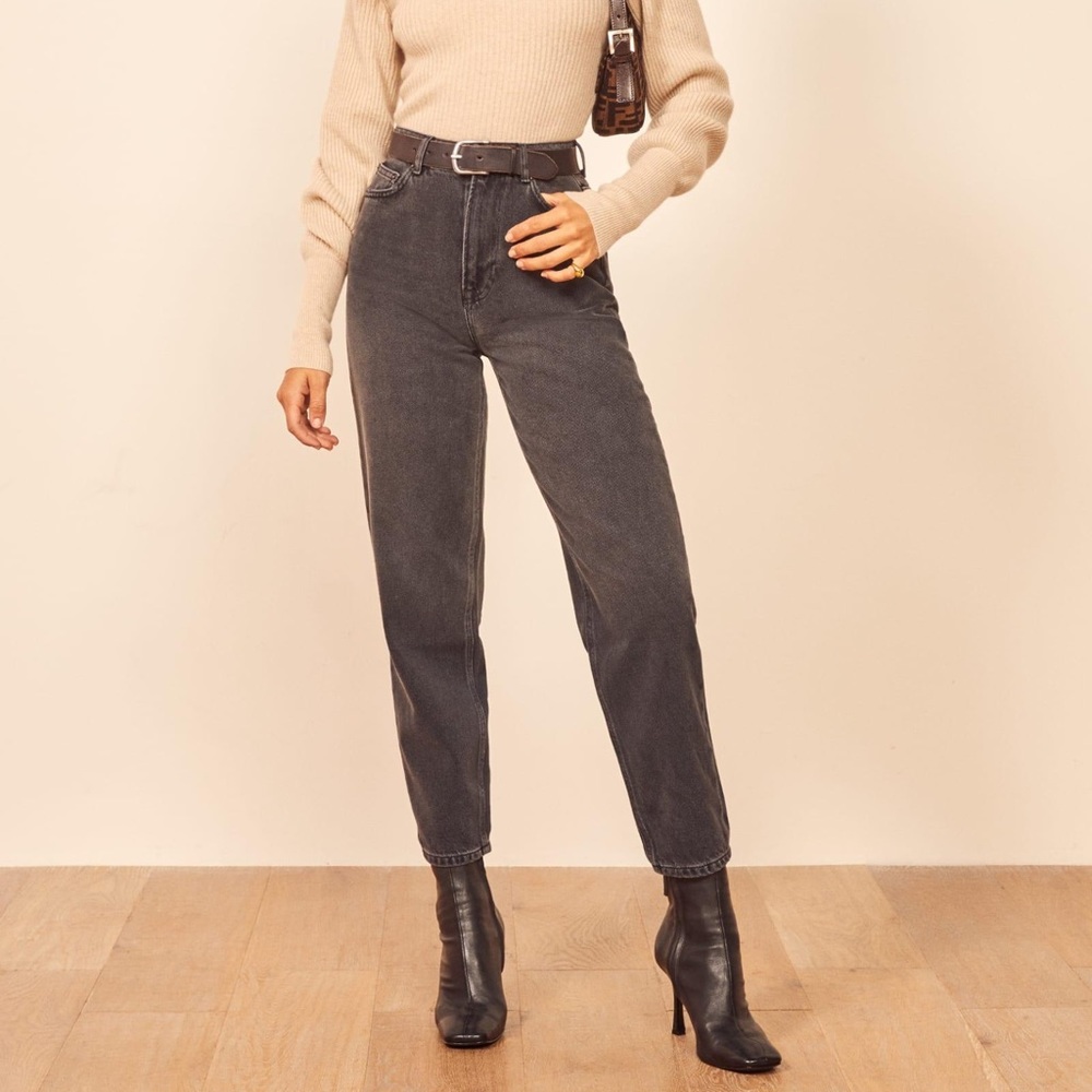 Reformation gray jeans